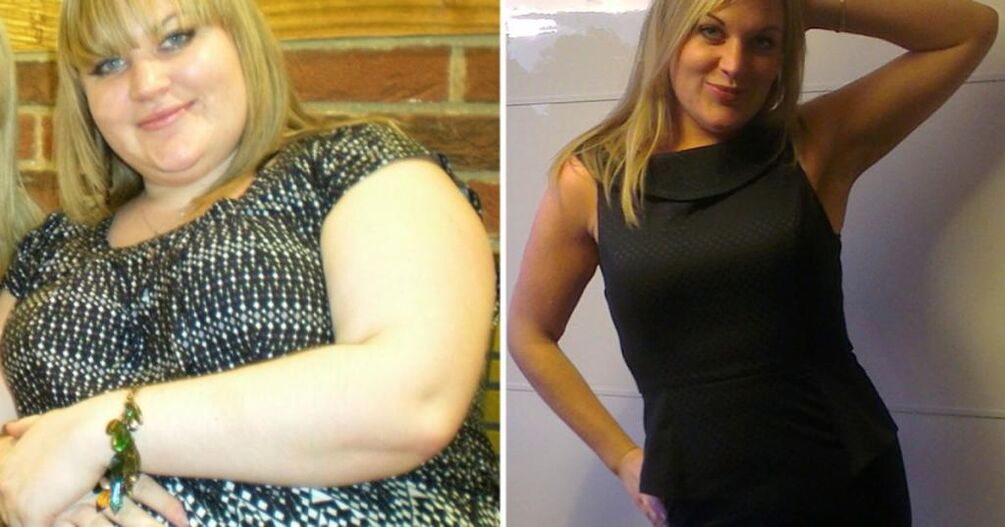 пред и потоа фотографии од мрзливата диета